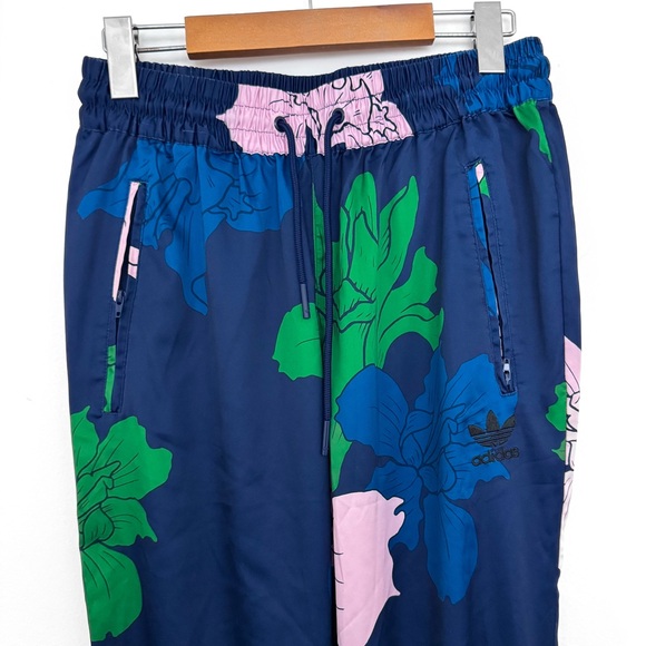 Adidas Floral Satin Trackpants - Picture 5 of 8